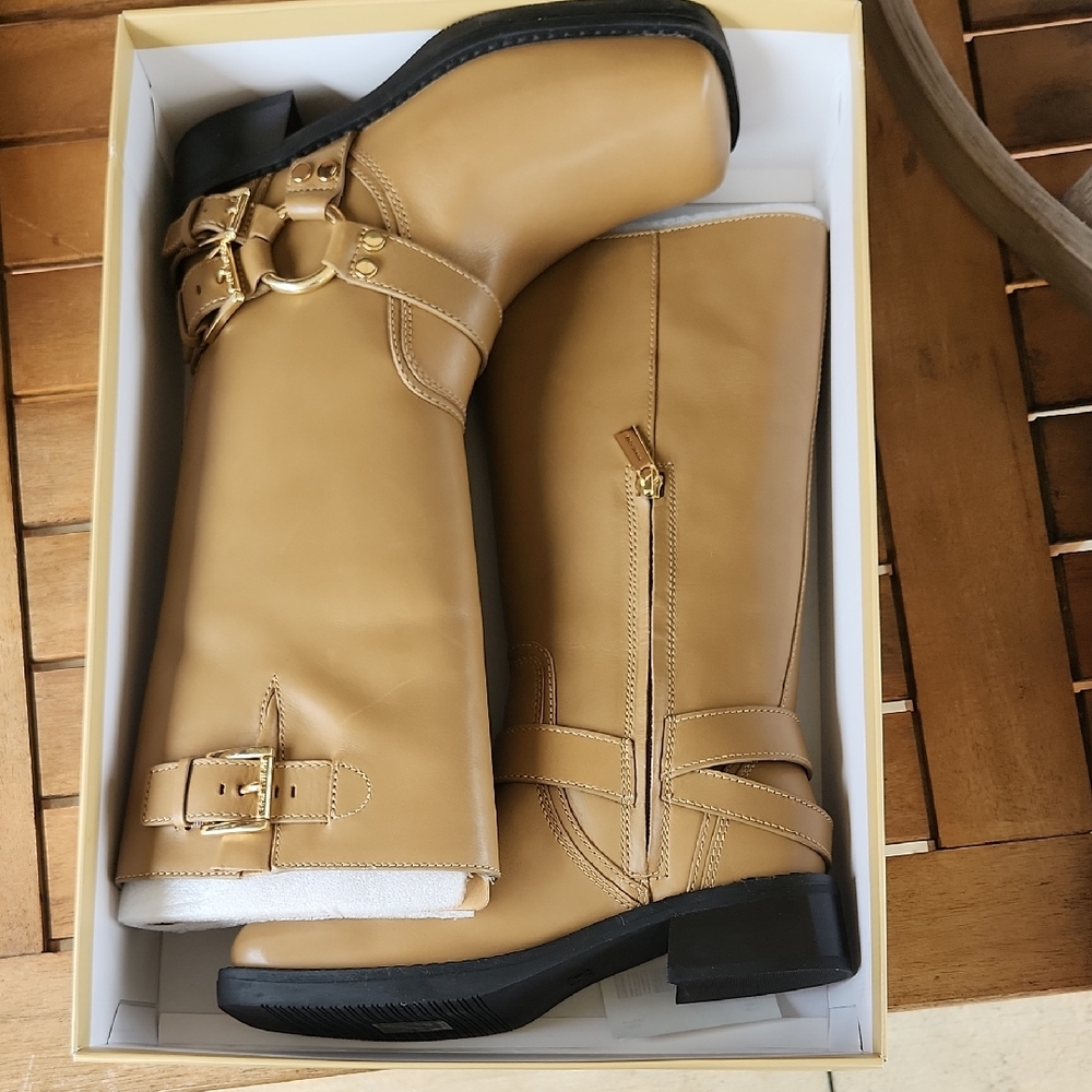 Michael Kors Husk Leather Heeled Boots